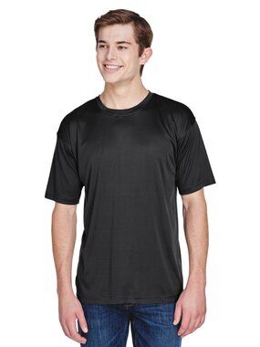 Ultraclub Men’s Black Performance T-Shirt NEW